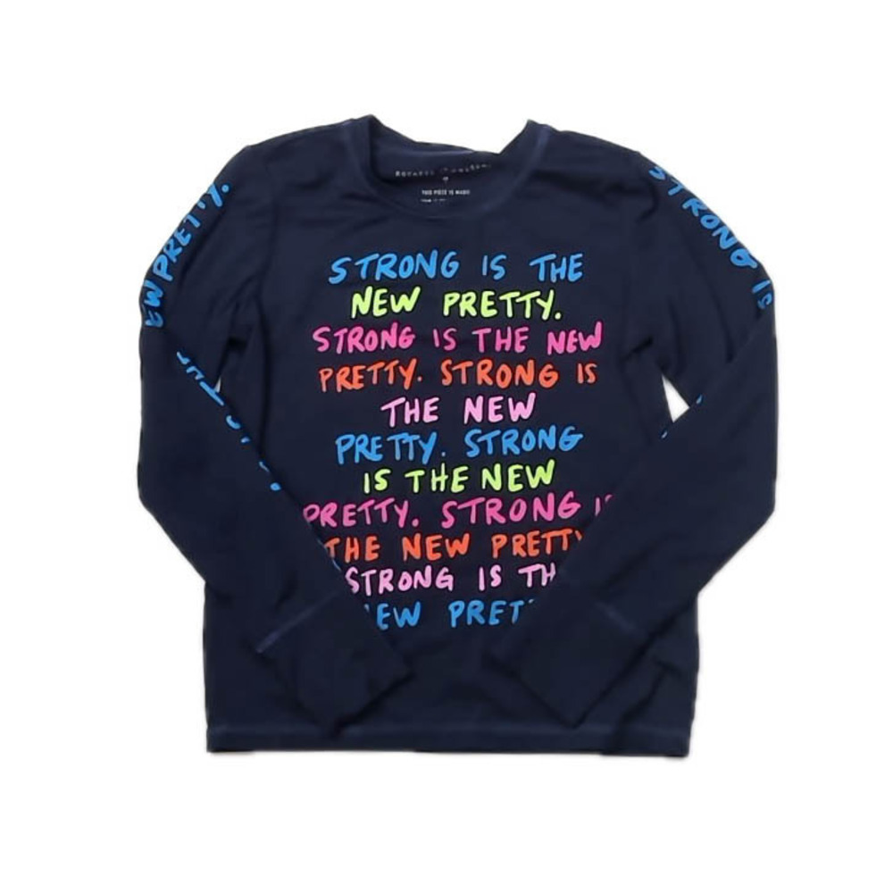 Rockets of Awesome Girls Navy Long Sleeve Shirt size: 7 Years